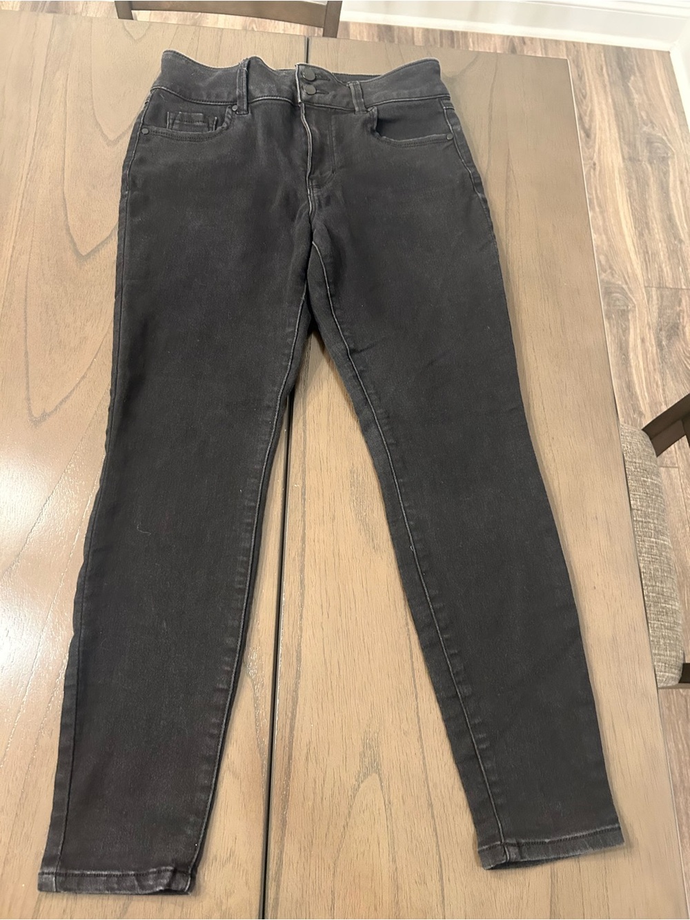 d. jeans women’s Skinny Washed Black Stretch Denim size 6